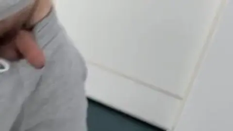 Gay Guy Exposed in Hallway Craving Neighbor's Attention