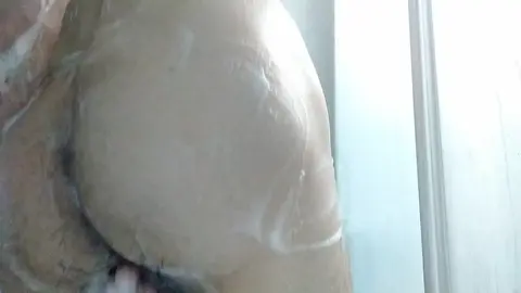 Hairy Boy Gets Hard in Shower