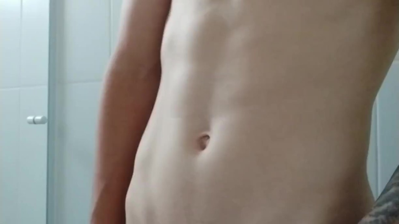 Young Boy Masturbates in Bathroom