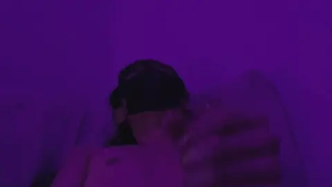Twink in Mask Jerks Off Oily Dick