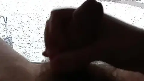 Guy Masturbates Quickly by the Window