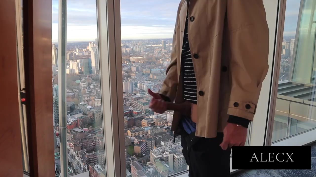 Businessman Masturbates Huge 9 Inch Cock in London