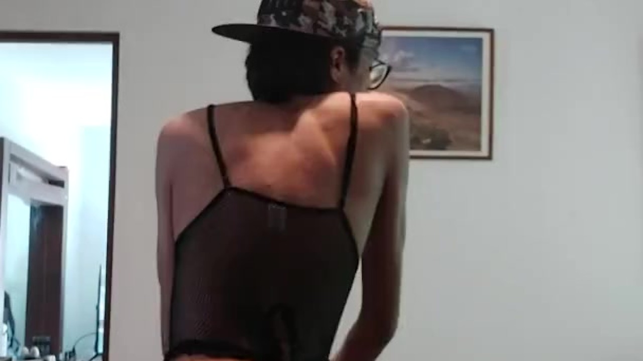 Twink Dances in Lingerie