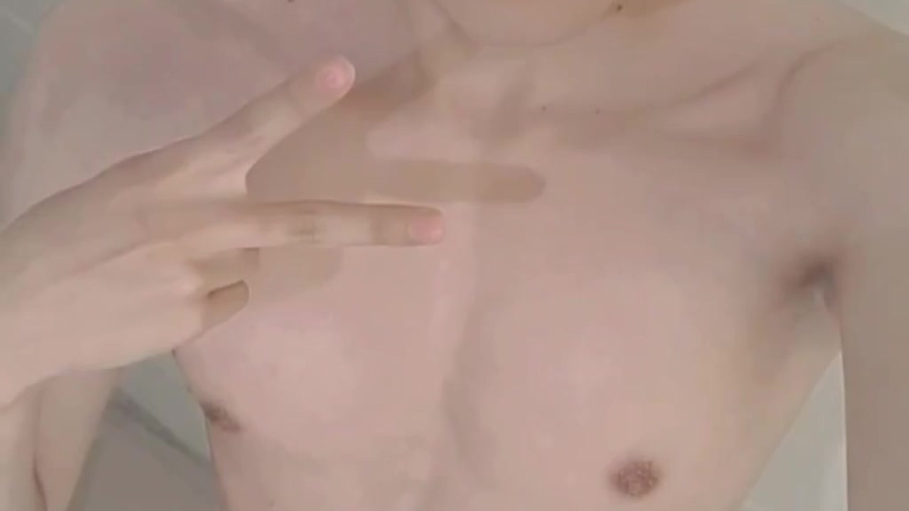 Twink Wears Blue Thong