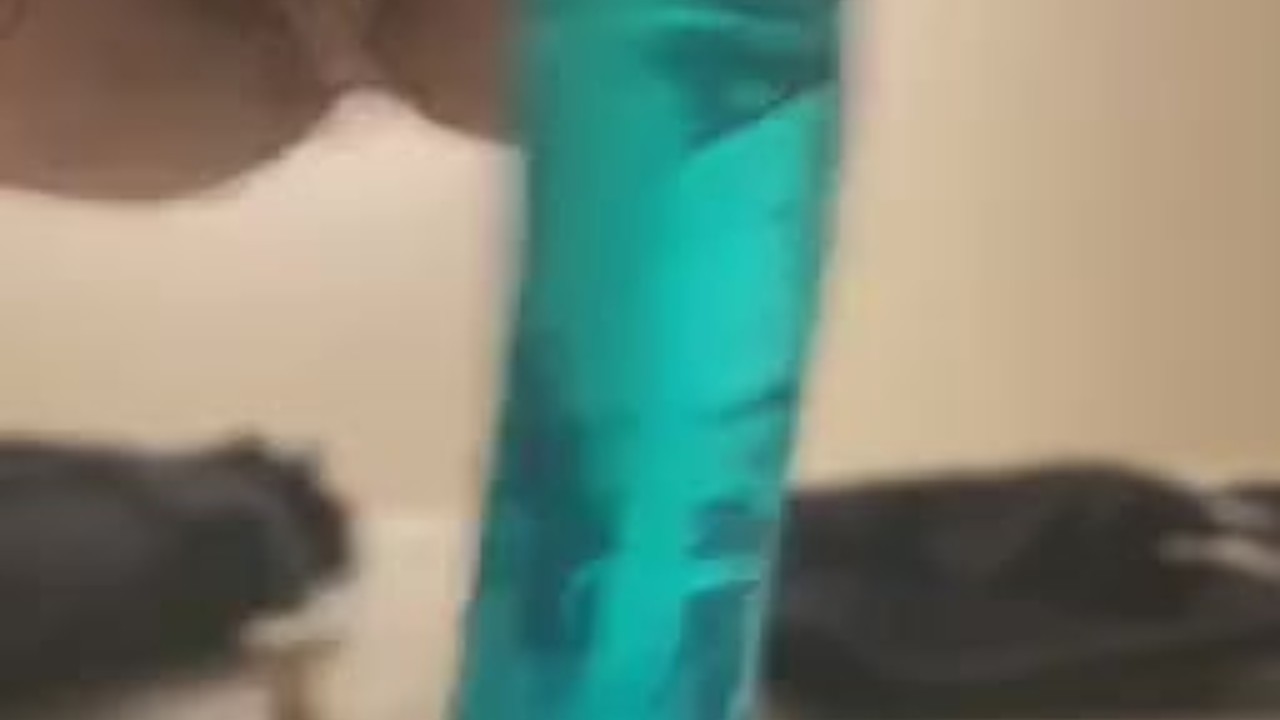 Twink Rides 10 Inch Dildo for First Time