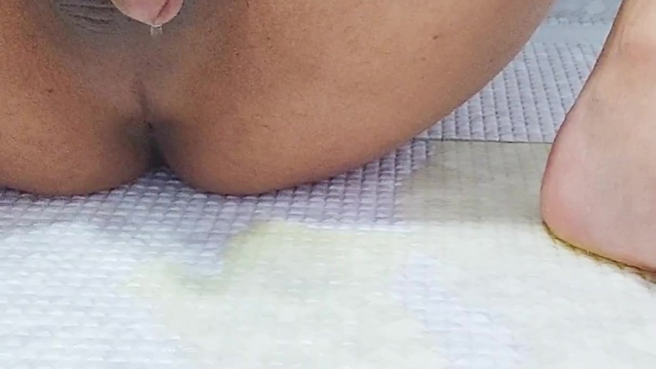 Guy Pisses in Shower