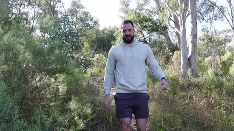 College Jock Wanks Big Cock in Aussie Bush