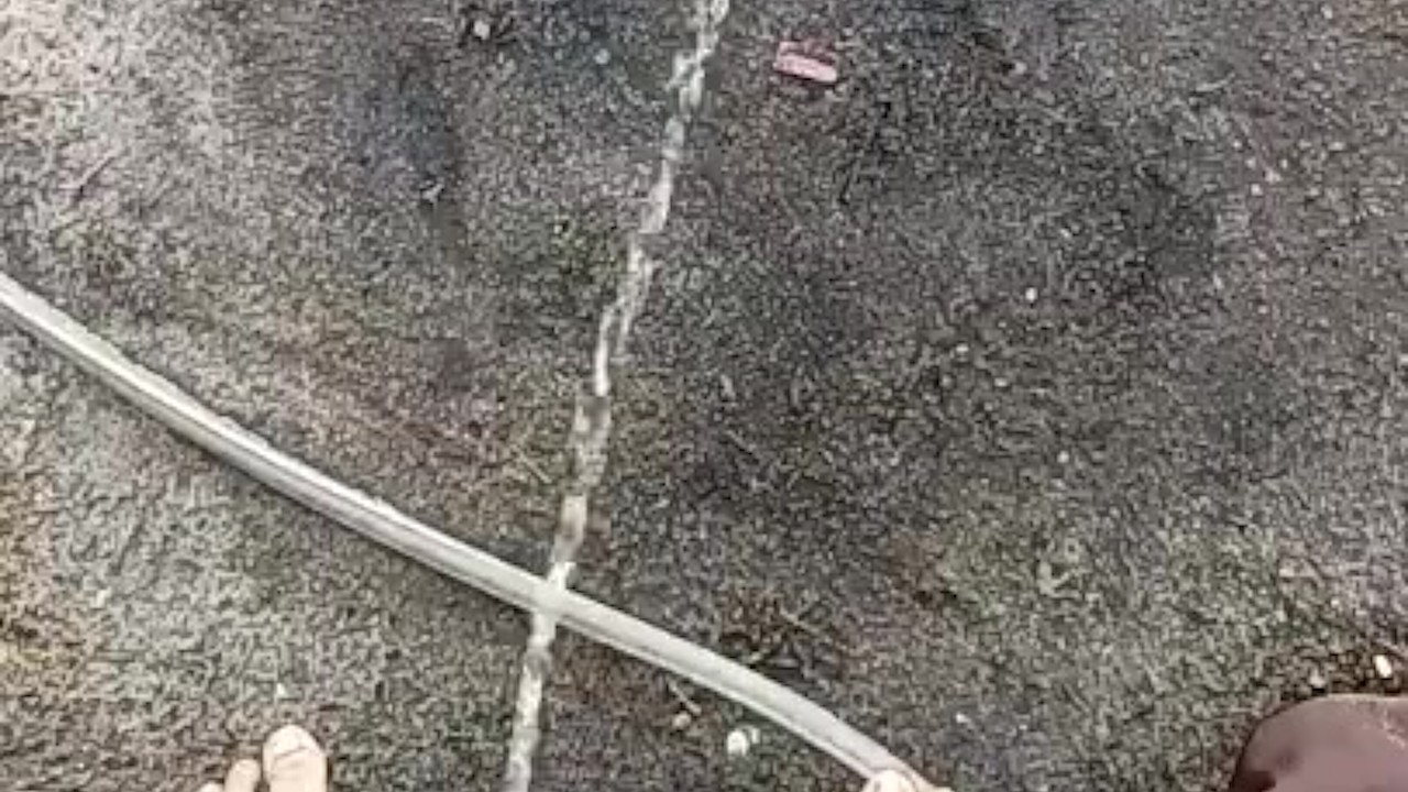 Gay Guy Pisses Outside in Afternoon
