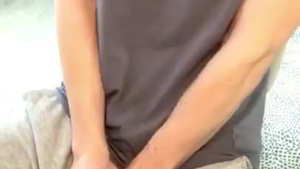 Guy Teases in Sweatpants