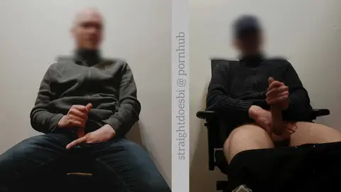 Straight Guys Jerk Off Together in Secret