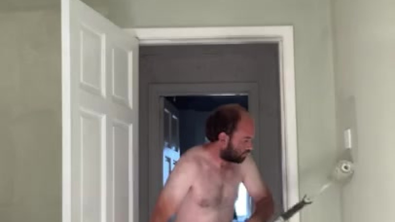 Hairy Tubby Guy Exposes Himself Naked