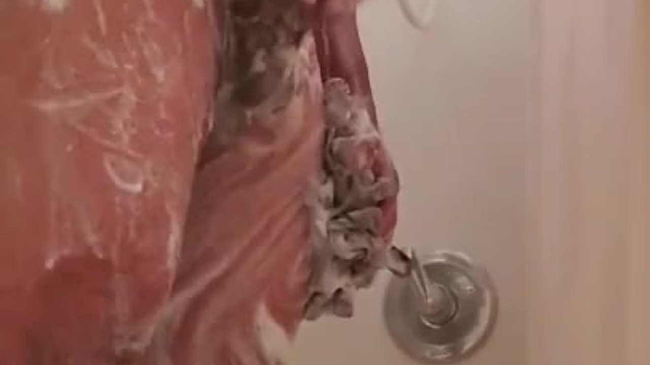 Gay Males Play Soapy in Shower Scene