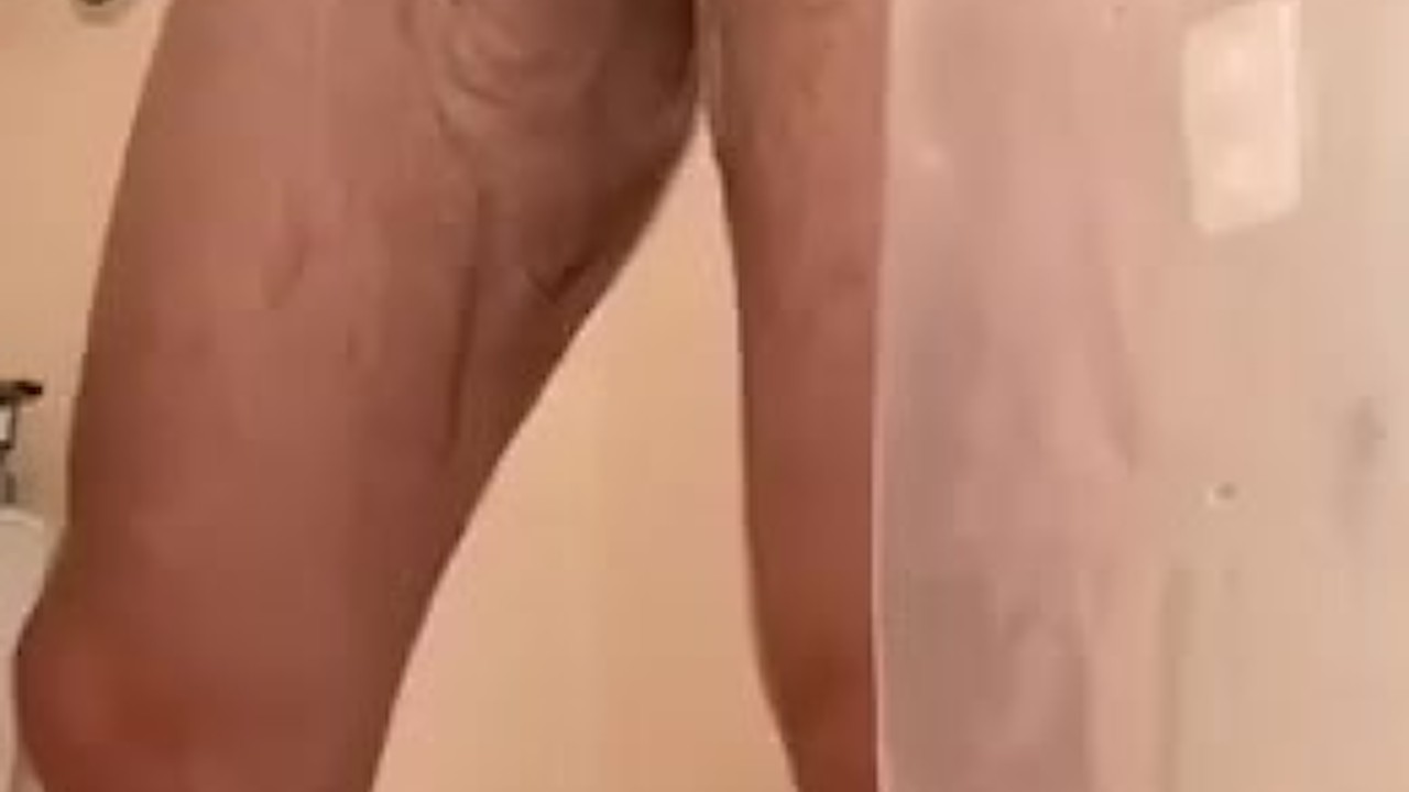 Hairy Tatted Twink Showers Off After Workout