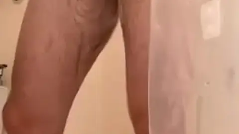 Hairy Tatted Twink Showers Off After Workout