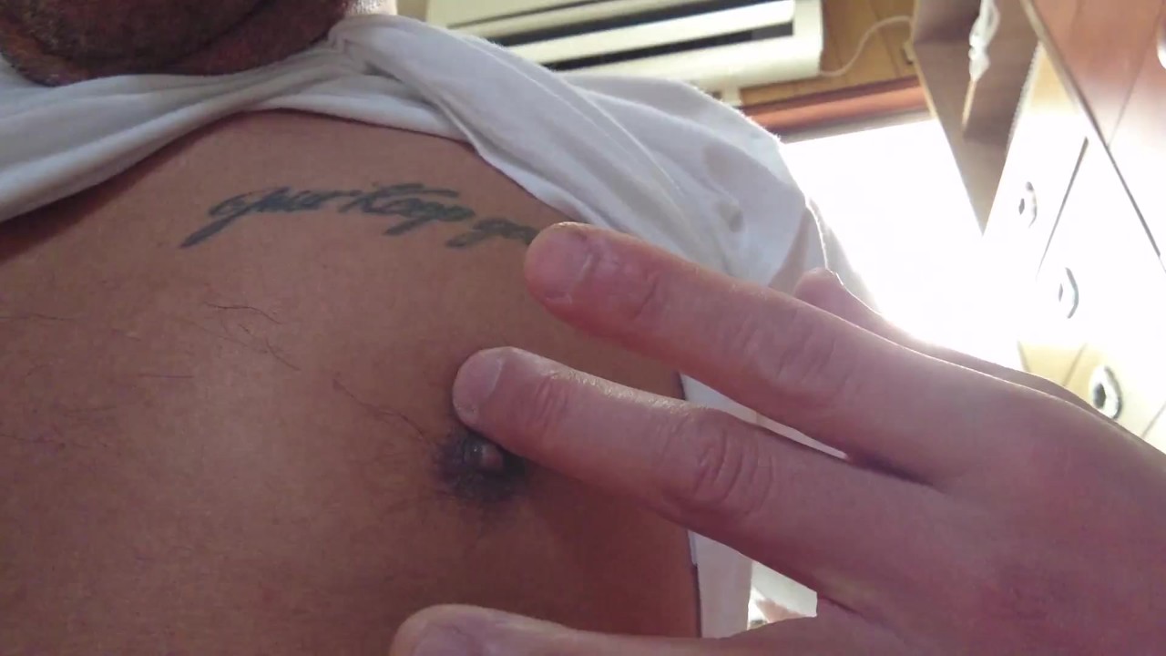 Nipple Play with Hard Twink Erection