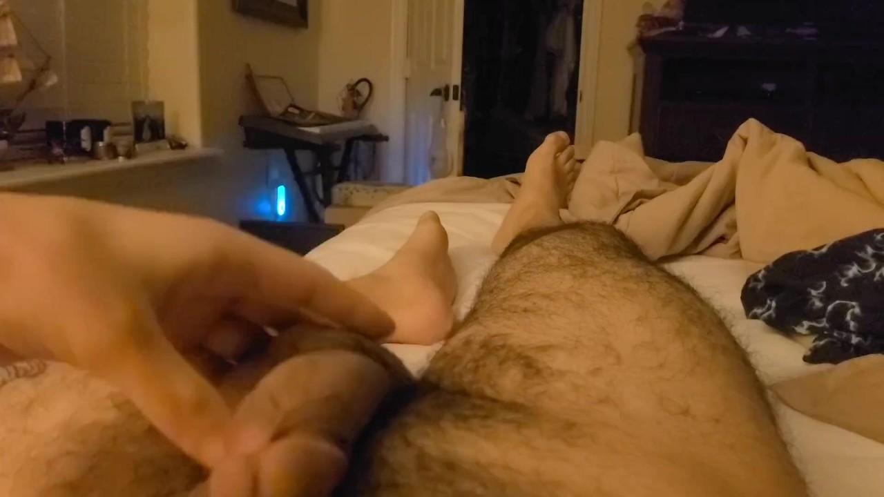 Guy Cums Hard Watching Gay Porn
