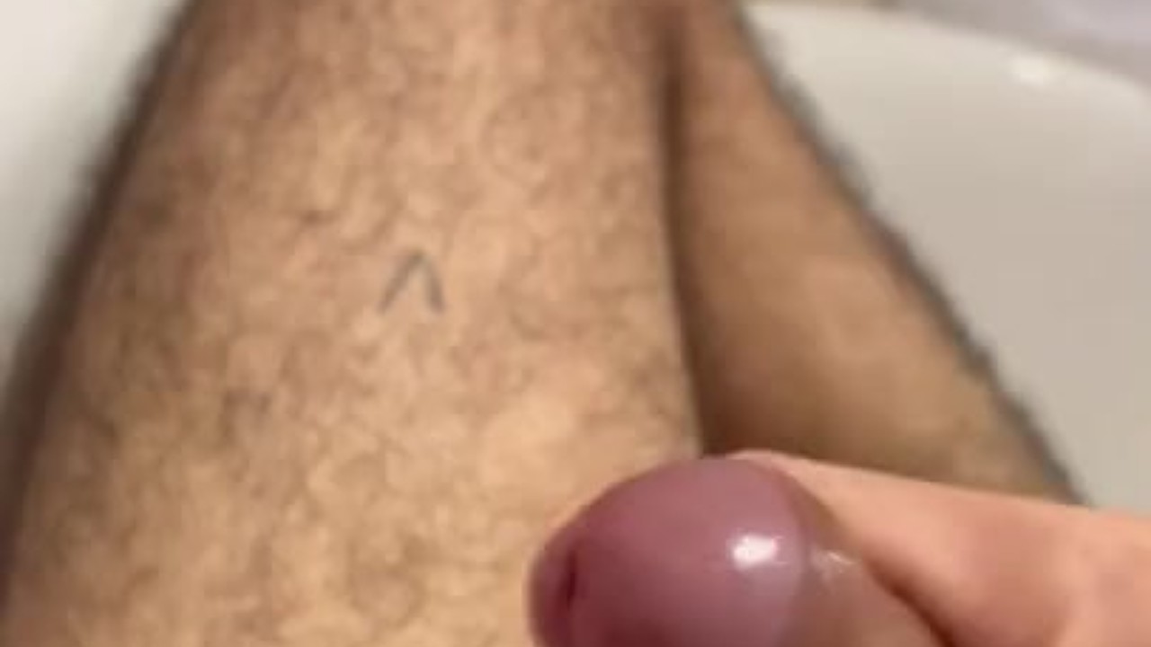 Guy Strokes Hard Cock in Solo Action