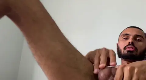 Skinny Guy Self-Fucks with Huge Dick