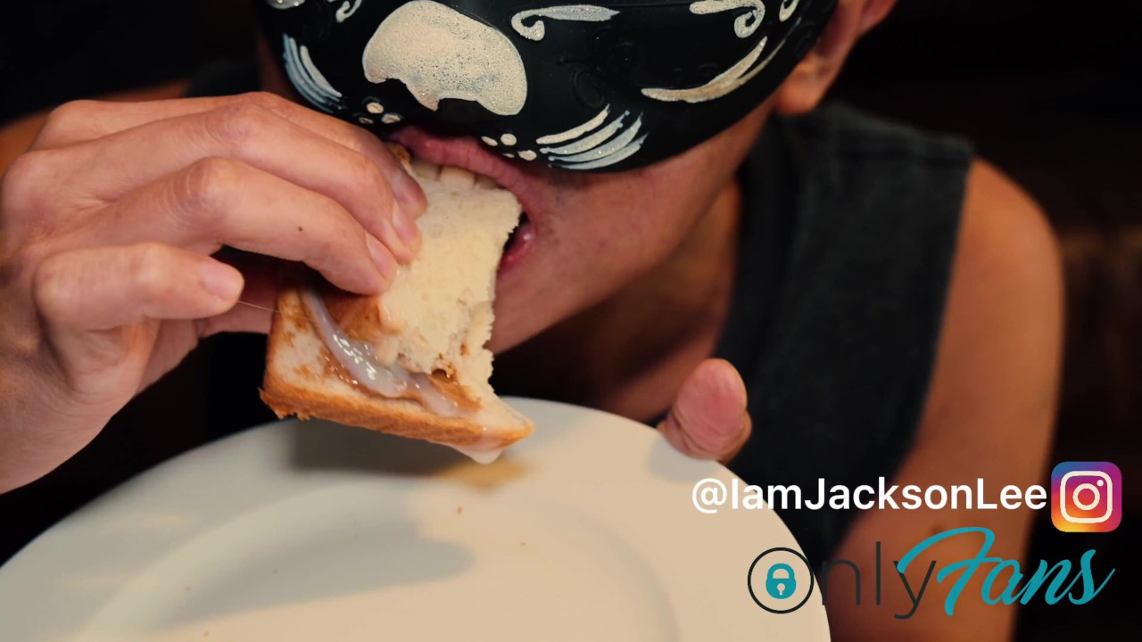 Guy Cums on Peanut Bread for Yummy Treat