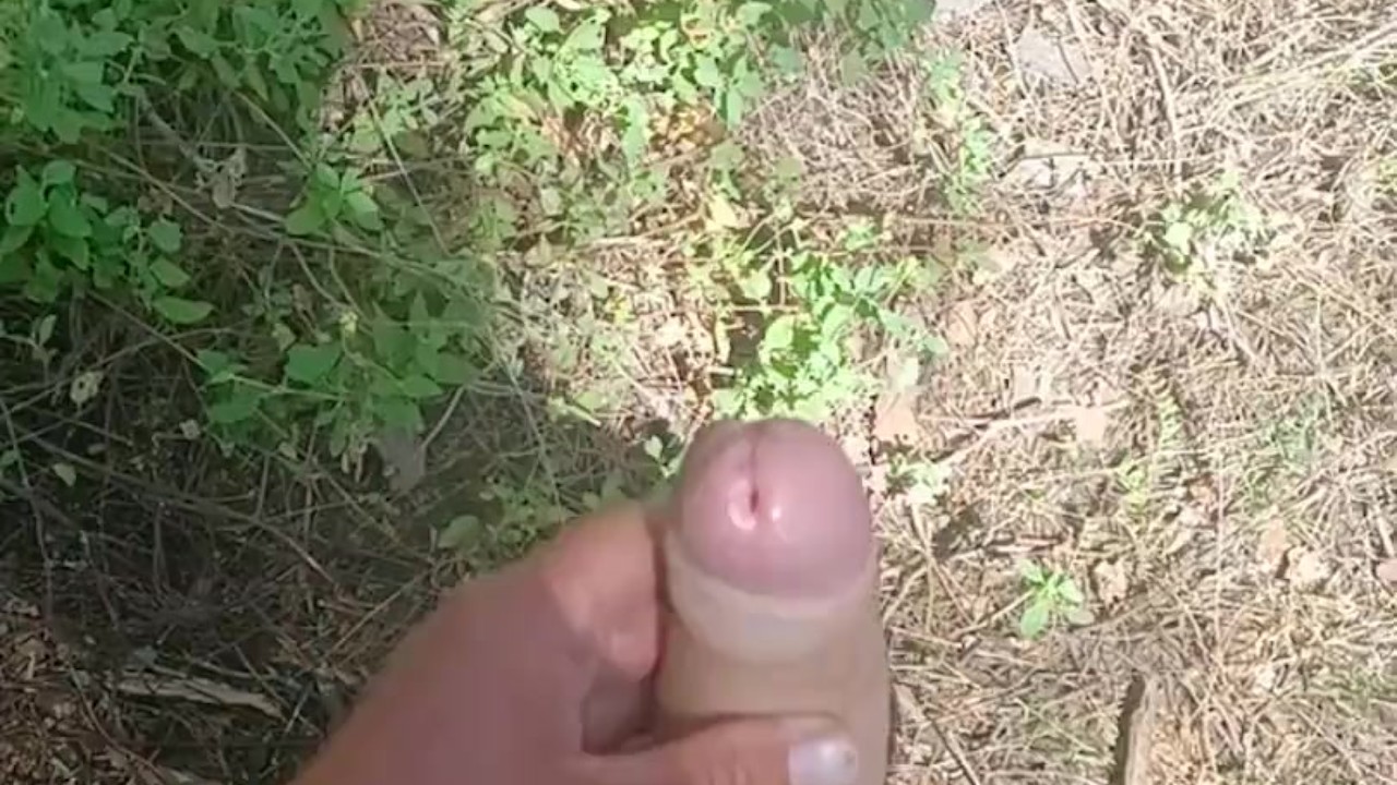 Twink Exposes Big Dick in Woods