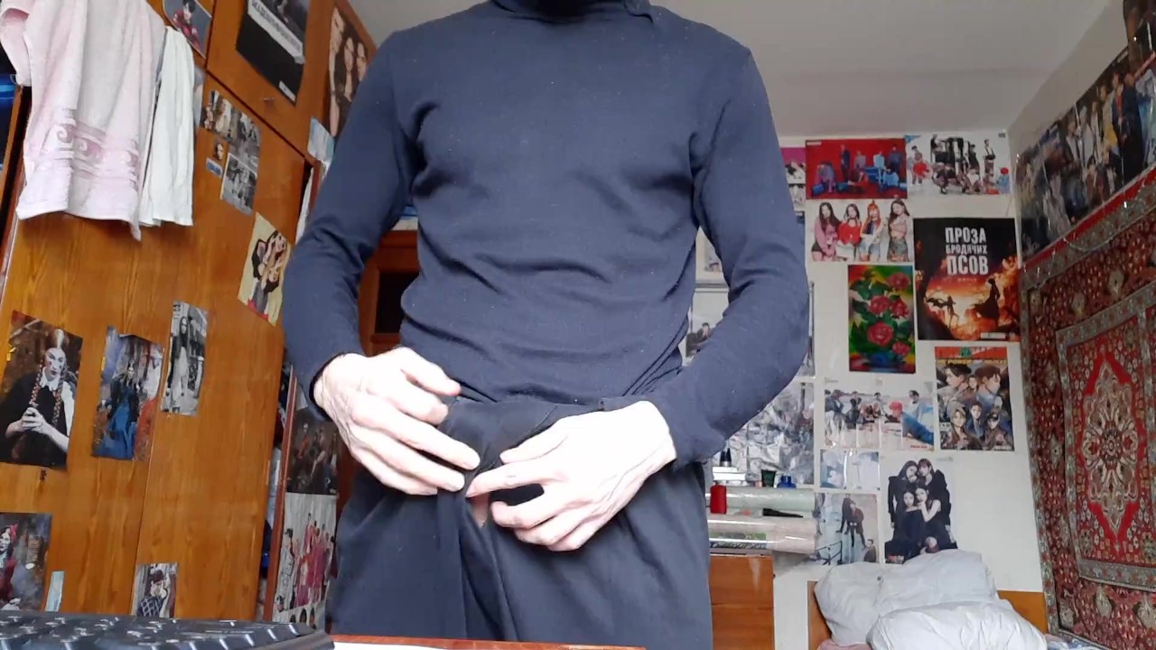Teen Hides Erection Under Pants