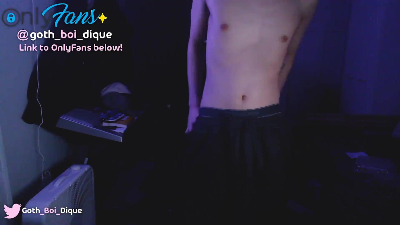 Goth Boy Teases Bulge, Reveals Himself