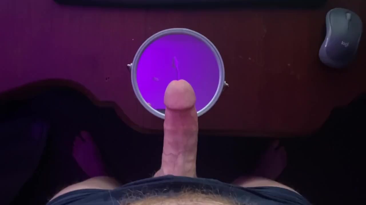 Horny Guy Leaks Precum from Hard Cock