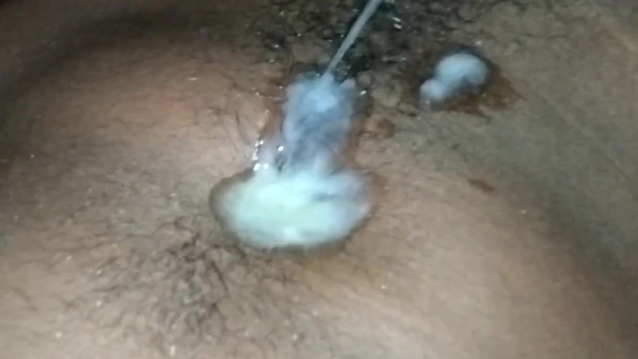 Cum Fills Bellybutton in Kinky Fetish Scene