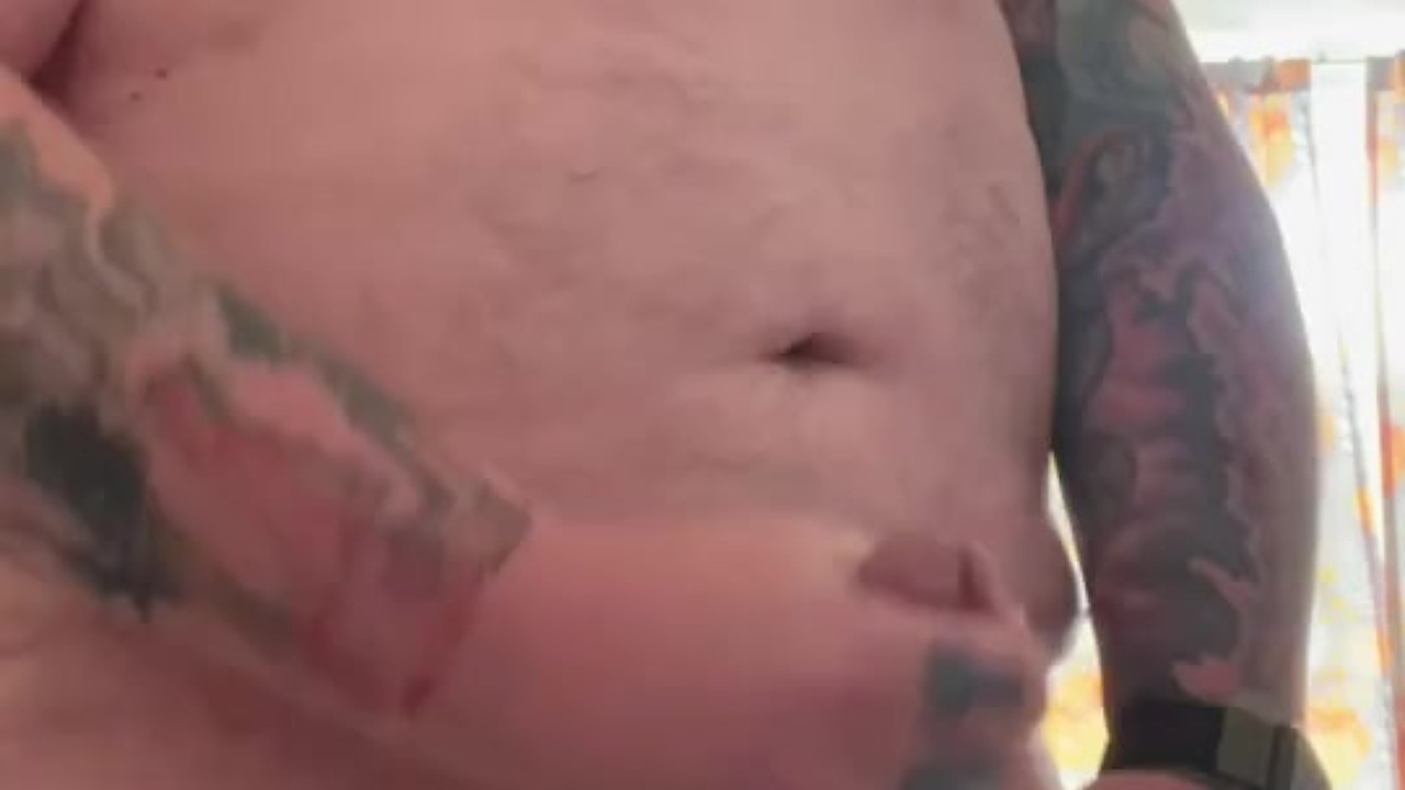 Guy Wakes Up with Morning Wood and Cum Load