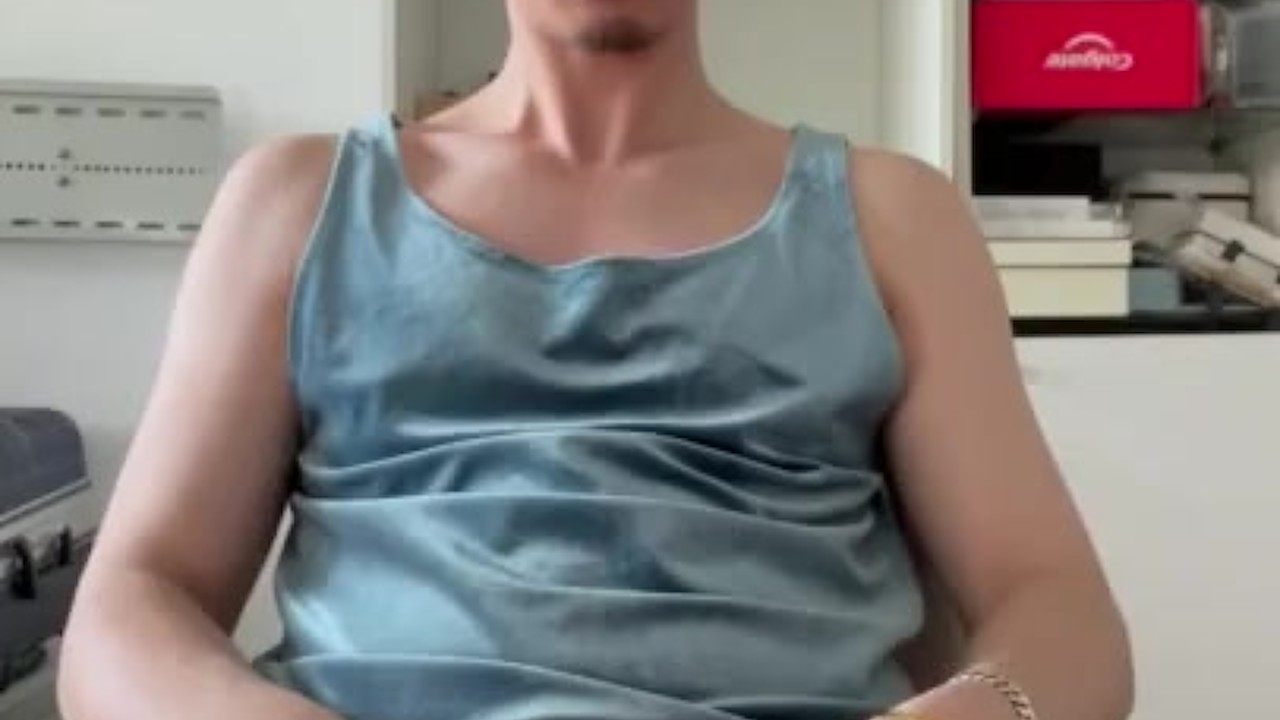 Solo Guy Masturbates in Room to Intense Orgasm