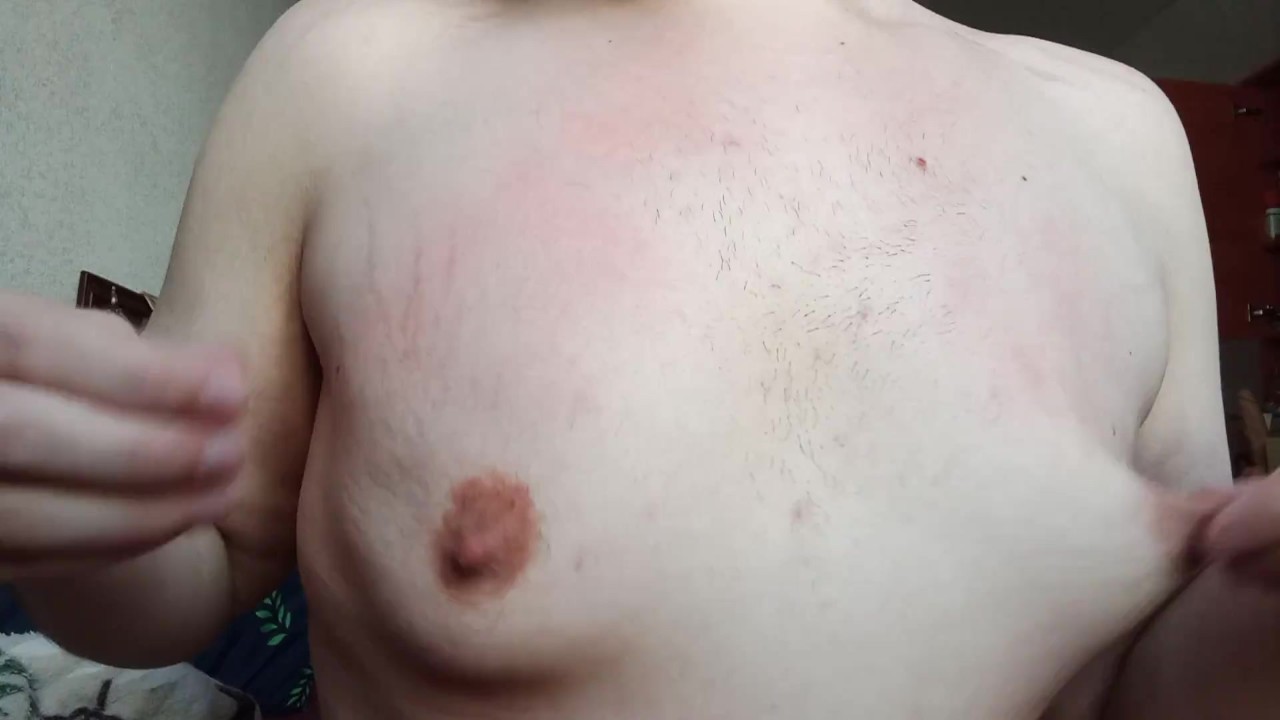 Gay Guy Plays with His Nipples
