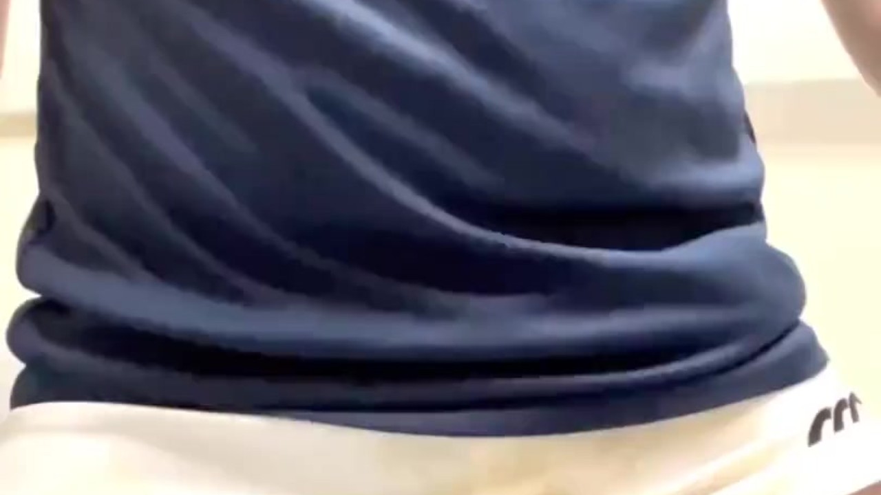Muscular Rugby Player Masturbates Post-Practice