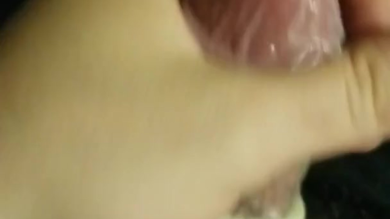 Guy Cums with Condom, External Climax