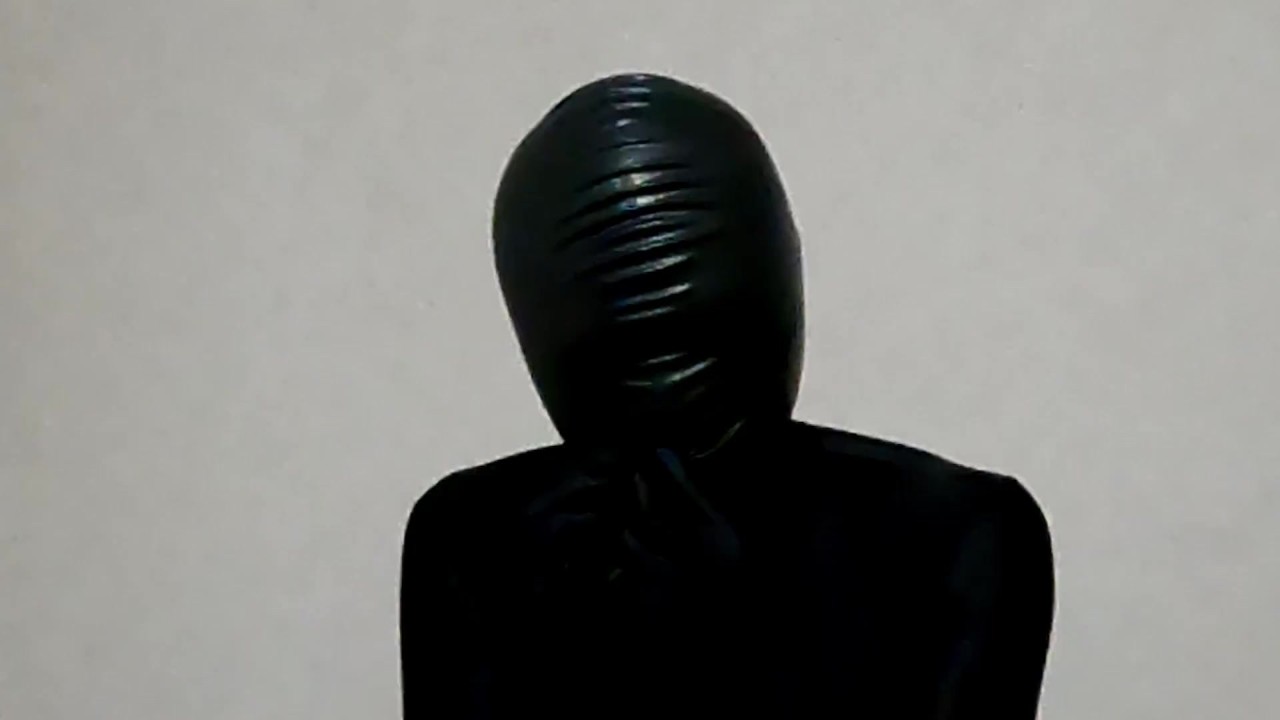 Guy Wears Rubber Mask for Breathplay