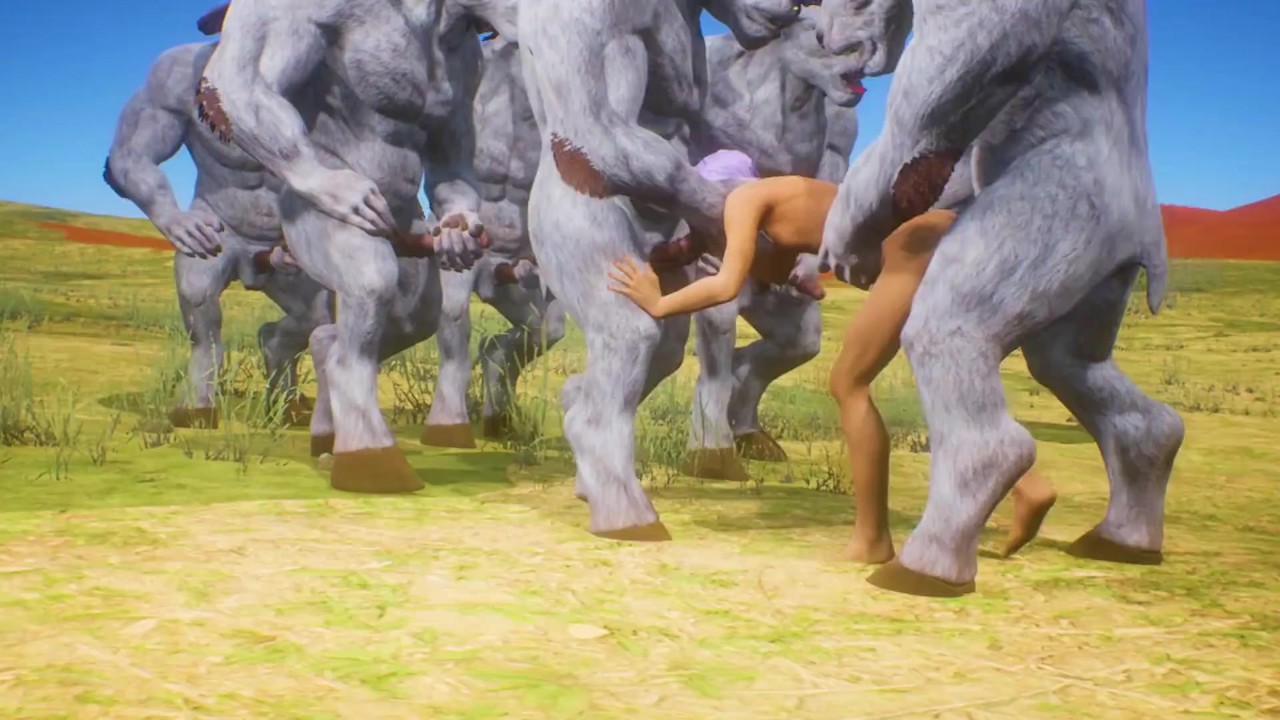 Furry Guys Use Huge Dildos for Double Anal