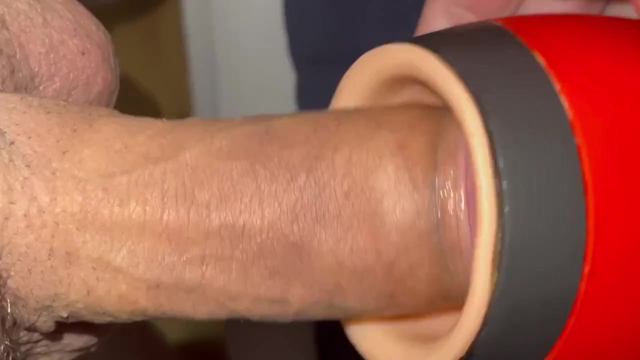 Big Dick Solo with Sex Toy Masturbation