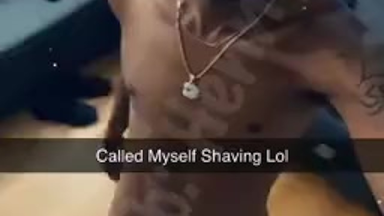 Shaved Guy Shows Off Big Floppy Dick