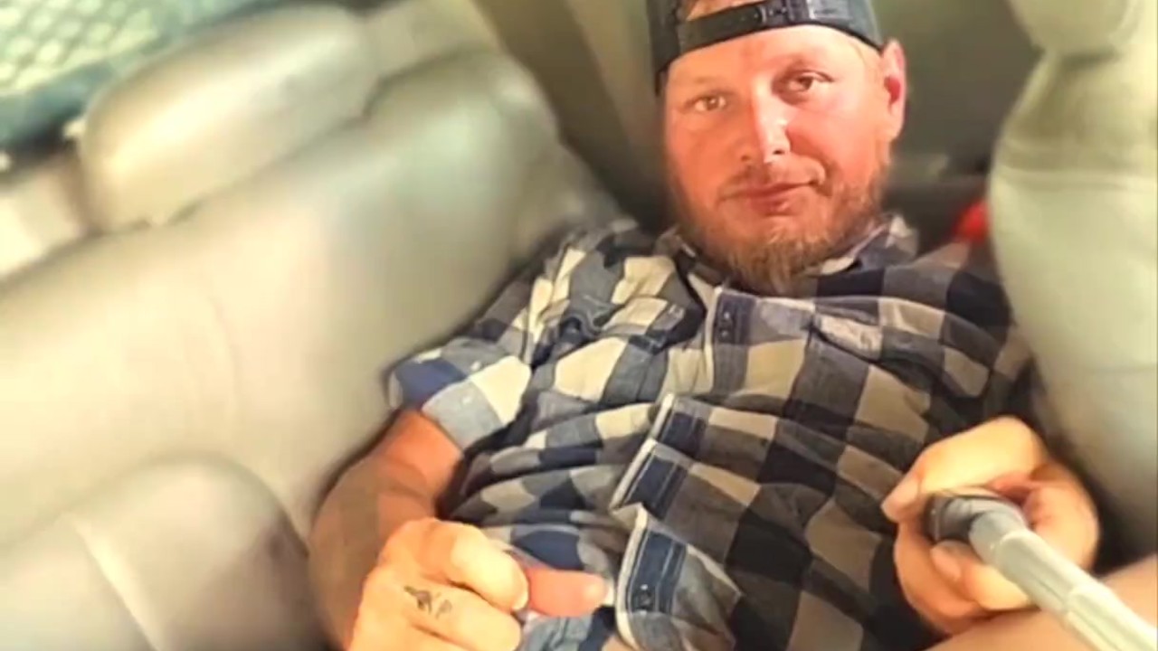 Redneck Solo with Vibrating Butt Plug on Interstate