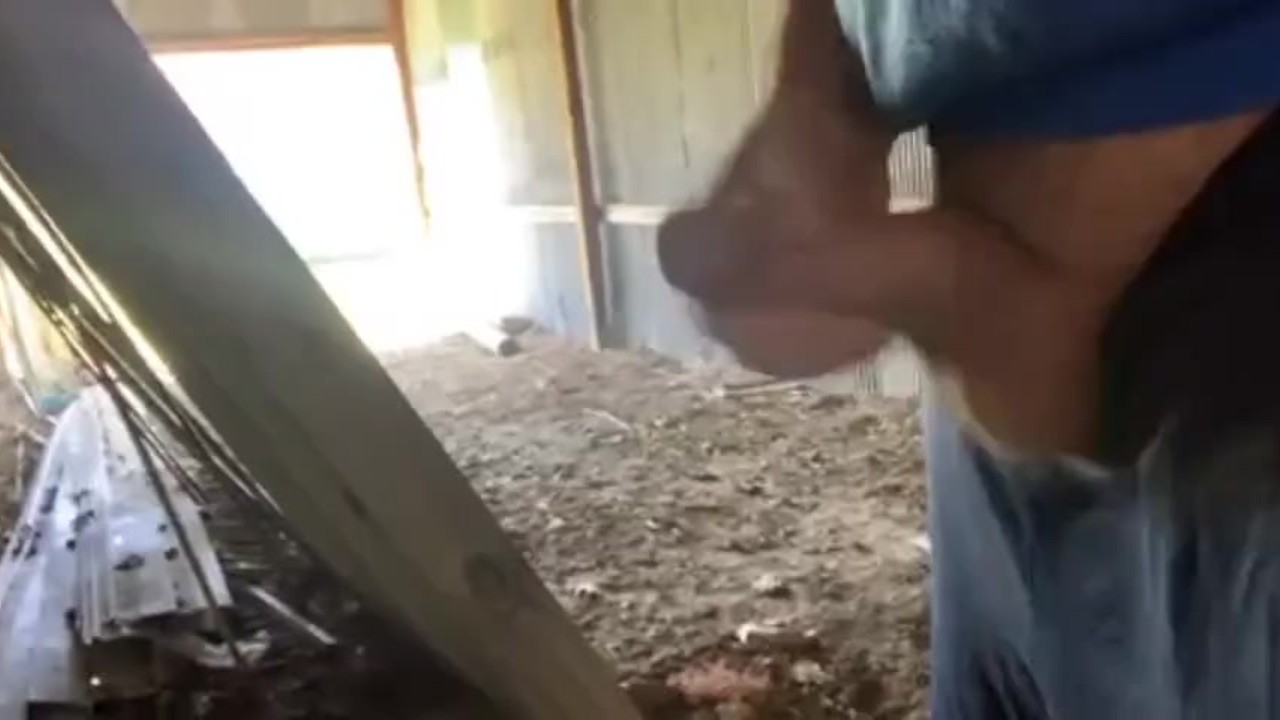 Guy Cums Outside in Public