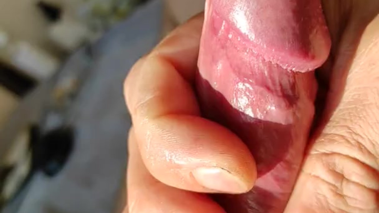 Close-Up of a Big Uncut Cock