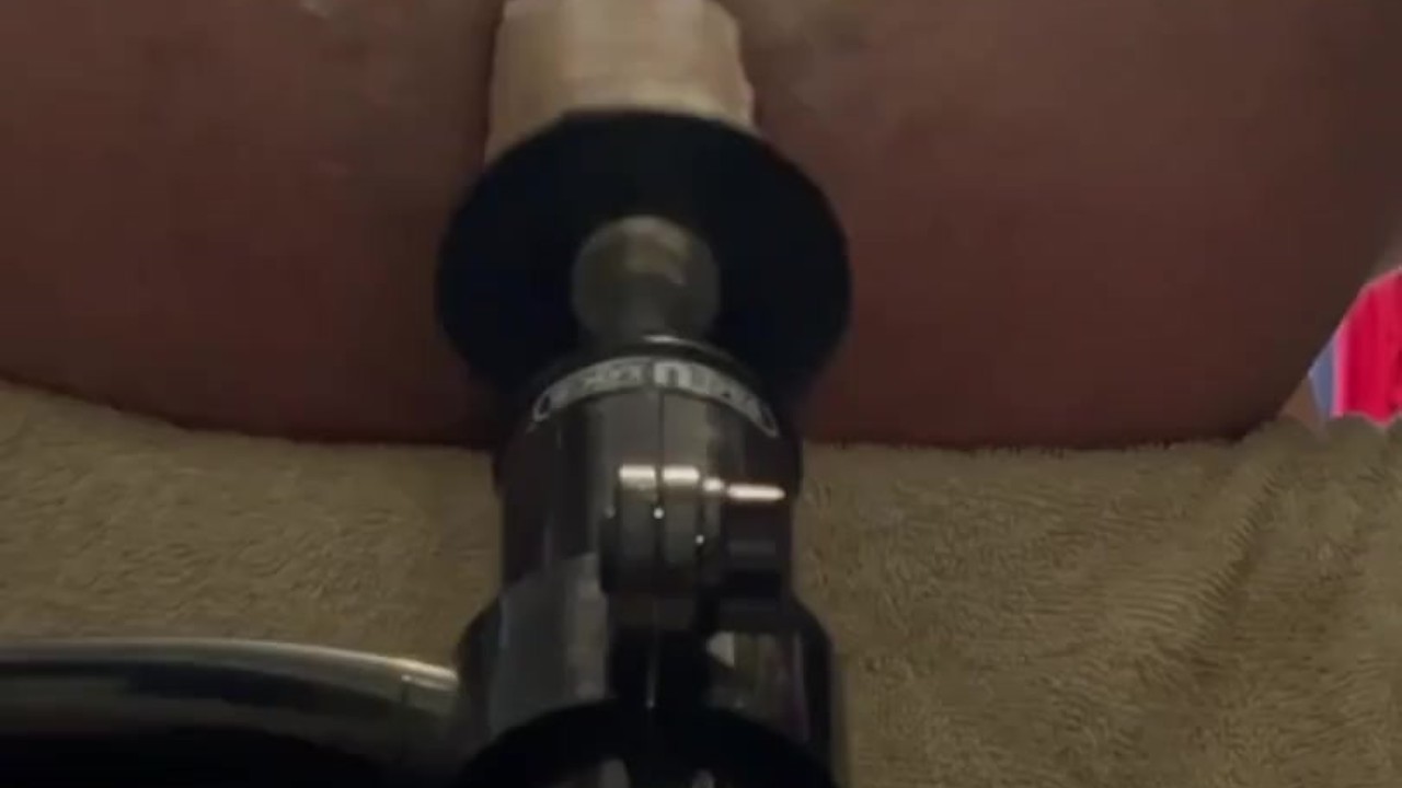 Guy Rides Big Dildo Fuck Machine