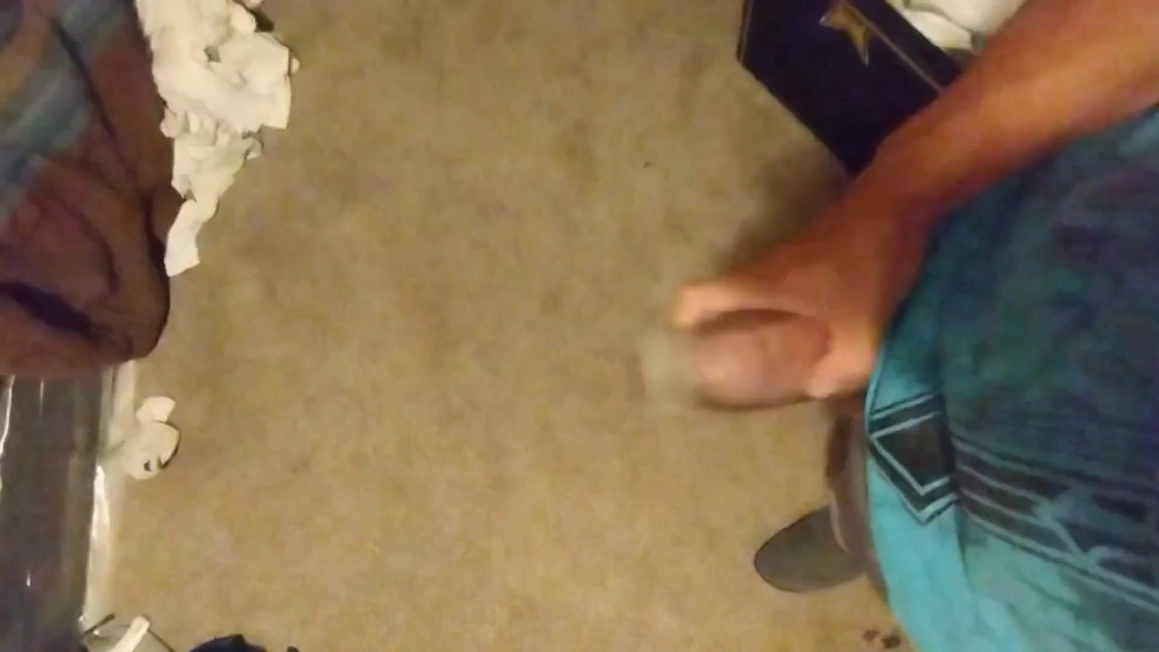 Guy Cums in Pocket Pussy Masturbation