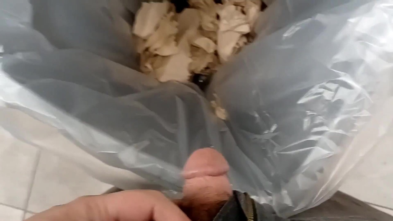 Guy Pisses in Trash, Spanks Himself at Work