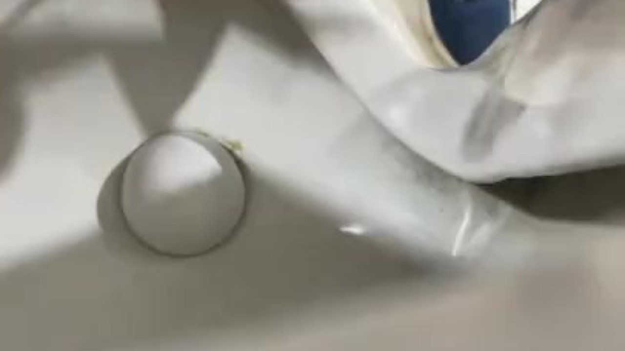 Filipino Guy Urinates While Masturbating