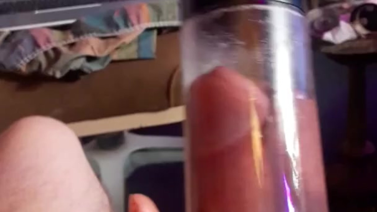 Twink Gets Cum Filled Pump to Wash Cock