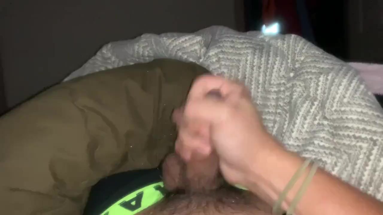 Solo Guy Masturbates to Orgasm