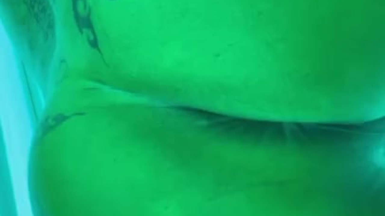 Hairy Guy Jiggles in Tanning Bed
