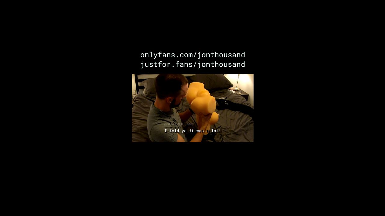 Gay Roommate Fucks Sex Doll and Eats Cum