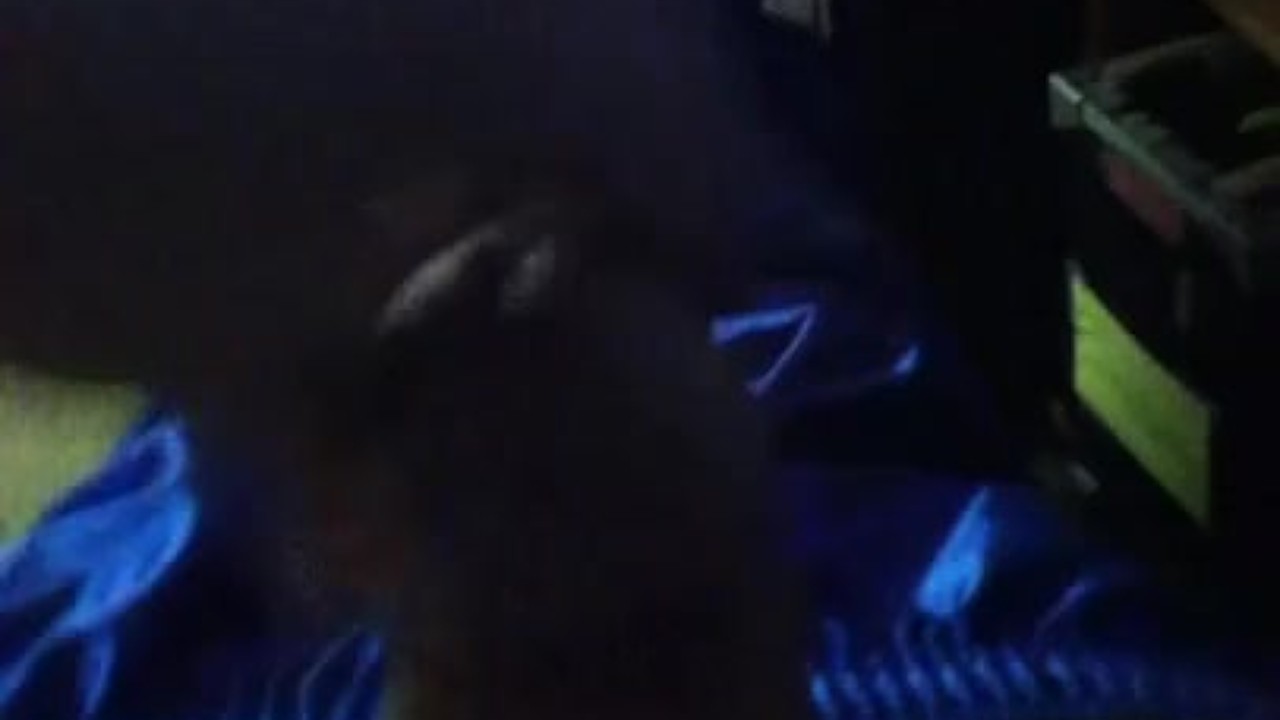 Gay Phone Sex in Blue Silky Leggings