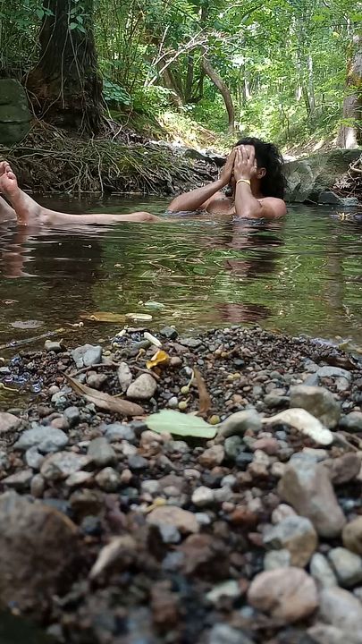 Jock Takes Cold Plunge, Moans in Ecstasy
